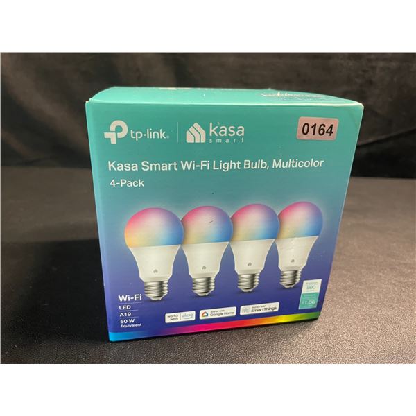 1 Box of 4 TP-Link Kasa Smart App-Control LED Wi-Fi Light Bulbs - Multicolor - New
