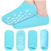 Image 1 : 3 Packs of Gel-Moisturizing Socks/Spa Gel Lined Socks for Cracked/Dry Feet - 2 Pairs Each/6 Total