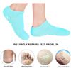 Image 5 : 3 Packs of Gel-Moisturizing Socks/Spa Gel Lined Socks for Cracked/Dry Feet - 2 Pairs Each/6 Total