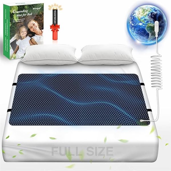 1 Grounding Mat for Bed; Anti-Slip PU Leather Grounding Pad for Sleep - 27" x 54" (Full Size) - New!