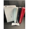 Image 3 : 3 Large Rolls of Heat Transfer Vinyl (HTV)- 12" x 20FT Rolls - White, Black, and Red - NEW