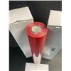 Image 3 : 2 Large Rolls of Red Heat Transfer Vinyl (HTV) - 12" x 25FT Rolls - For DIY Heat Press Crafts - New