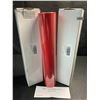 Image 2 : 2 Large Rolls of Red Heat Transfer Vinyl (HTV) - 12" x 25FT Rolls - For DIY Heat Press Crafts - New