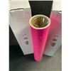 Image 3 : 2 Rolls of Neon Pink Permanent Adhesive Vinyl - 12" x 6FT Rolls - For DIY Crafts/Decor - Brand New!