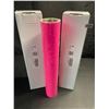 Image 2 : 2 Rolls of Neon Pink Permanent Adhesive Vinyl - 12" x 6FT Rolls - For DIY Crafts/Decor - Brand New!