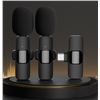 Image 1 : 1 2-Pack of Wireless Lavalier Microphone for Smartphones (Type-C Connector*) - New Sealed!