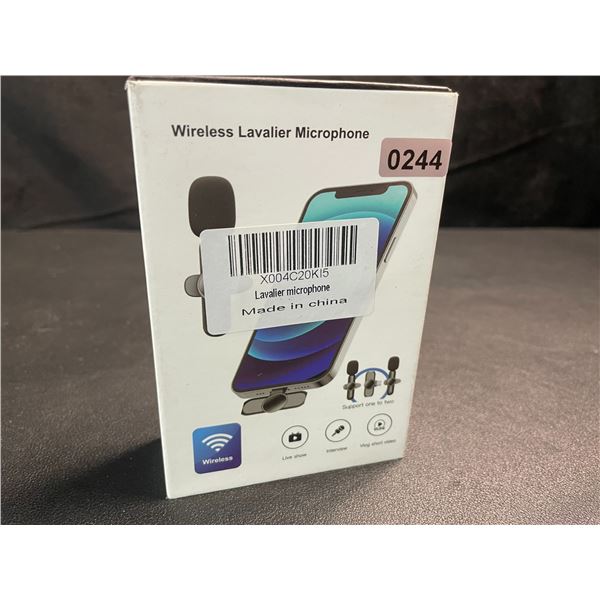 1 2-Pack of Wireless Lavalier Microphones for iPhone (Lightning Connector*) - New!