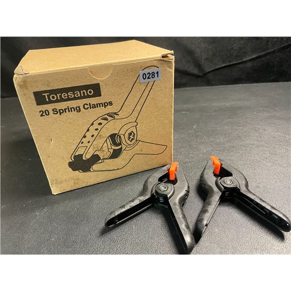 1 Box of 20PC Mini Spring Clamps - 3.5" Size - New