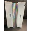 Image 2 : 2 Rolls of Holographic Permanent Adhesive Vinyl - 12" x 6FT Per Roll - For DIY Crafts/Decor - New