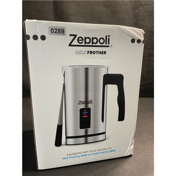 1 Zeppoli Stainless Steel Electric Milk Frother/Warmer - Brand New!