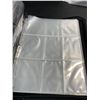 Image 2 : 2 Large Leather Trading Card Hockey Binders - 9-Pocket Pages Fits 900 Cards Each - New!