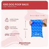 Image 5 : 1 Box of Downtown Pet Supply Dog Poop/Waste Bags - 1000 Bags (12.5" x 8.5") w/ 2 Dispensers - New