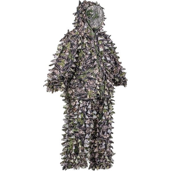 1 Rocreek Hooded Ghillie Suit/Hunting Camo Suit with Built-In face Mask - Size Small-Medium - New