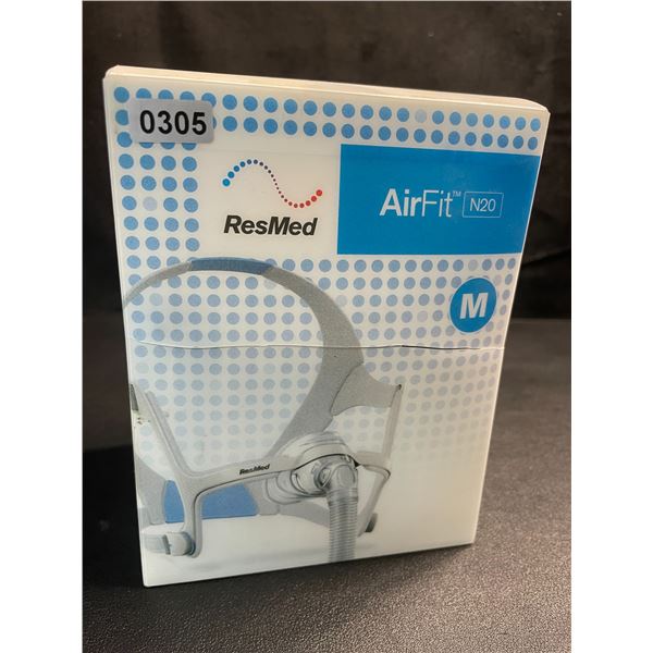 1 ResMed AirFit N20 Nasal CPAP Mask for CPAP Machines/Sleep Apnea - Size M - Brand New!