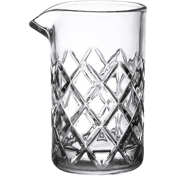 2 Bar Mixing Cocktail Glasses for Drinks (16oz) - Crystal Thick Glass  - New