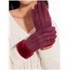 Image 2 : 3 Sets of Rosyline Winter Thermal Touchscreen Fleece-Lined Gloves - Red - New in Box