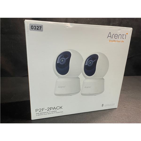 1 Arenti P2F (2-Pack) 5MP Indoor Smart Wi-Fi Home Security Cameras/Pet Cams/Baby Cams! - New Sealed!