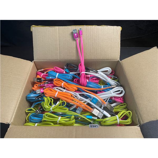 1 Box of Micro-USB Charging Cords (USB-A to Micro-USB) - New