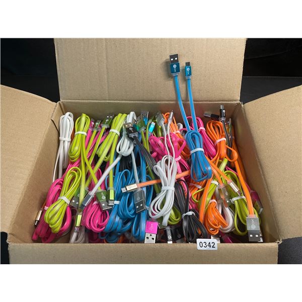 1 Box of Micro-USB Charging Cords (USB-A to Micro-USB) - New