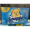 Image 2 : 3 Boxes of Snuggle Cuddle-Up Fresh Dryer Sheets - 200 Sheets Per Box - New Sealed