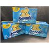 Image 1 : 3 Boxes of Snuggle Cuddle-Up Fresh Dryer Sheets - 200 Sheets Per Box - New Sealed