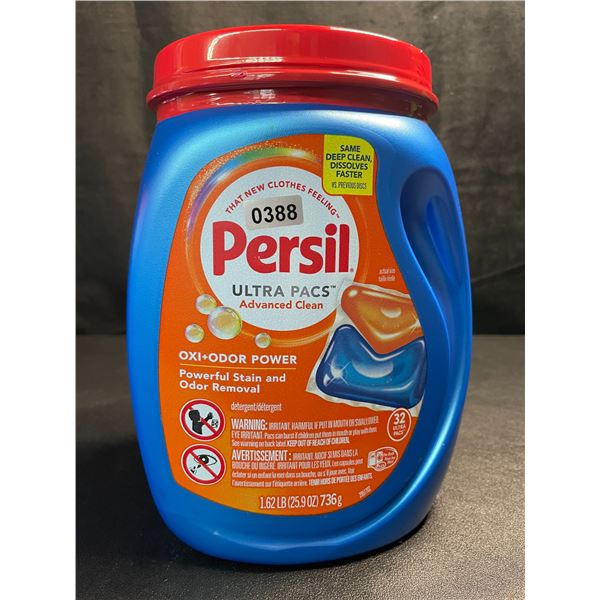 1 Tub of Persil Oxi+Odor Power Ultra Pacs Laundry Detergent Pods;1.62lb (32 Ultra Pacs) - New