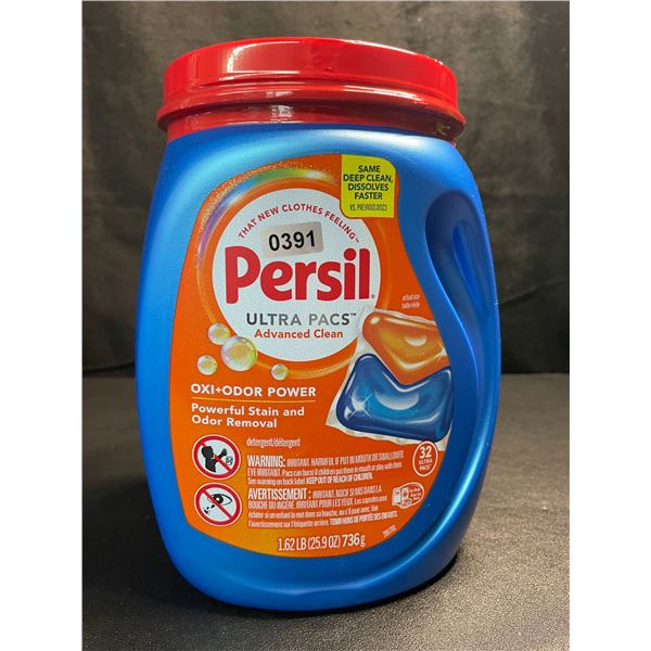 1 Tub of Persil Oxi+Odor Power Ultra Pacs Laundry Detergent Pods;1.62lb (32 Ultra Pacs) - New