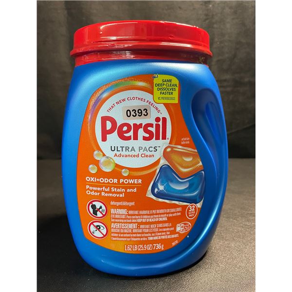 1 Tub of Persil Oxi+Odor Power Ultra Pacs Laundry Detergent Pods;1.62lb (32 Ultra Pacs) - New