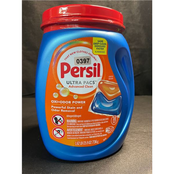 1 Tub of Persil Oxi+Odor Power Ultra Pacs Laundry Detergent Pods;1.62lb (32 Ultra Pacs) - New