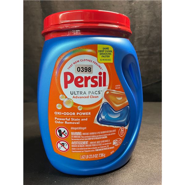 1 Tub of Persil Oxi+Odor Power Ultra Pacs Laundry Detergent Pods;1.62lb (32 Ultra Pacs) - New