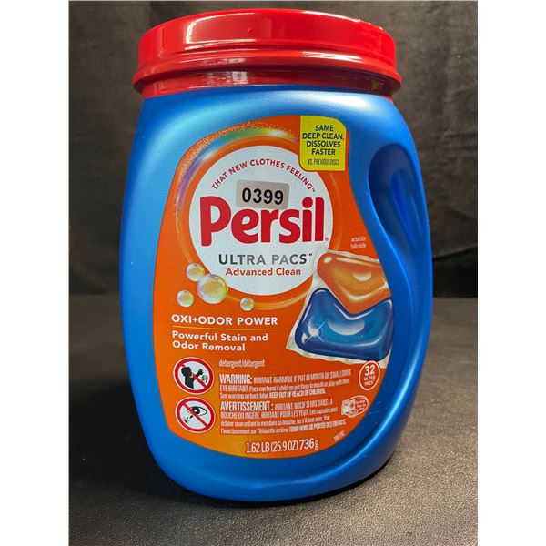 1 Tub of Persil Oxi+Odor Power Ultra Pacs Laundry Detergent Pods;1.62lb (32 Ultra Pacs) - New