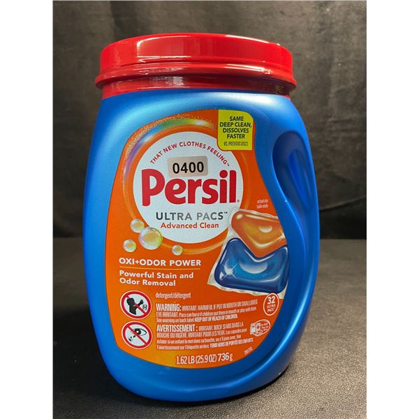 1 Tub of Persil Oxi+Odor Power Ultra Pacs Laundry Detergent Pods;1.62lb (32 Ultra Pacs) - New
