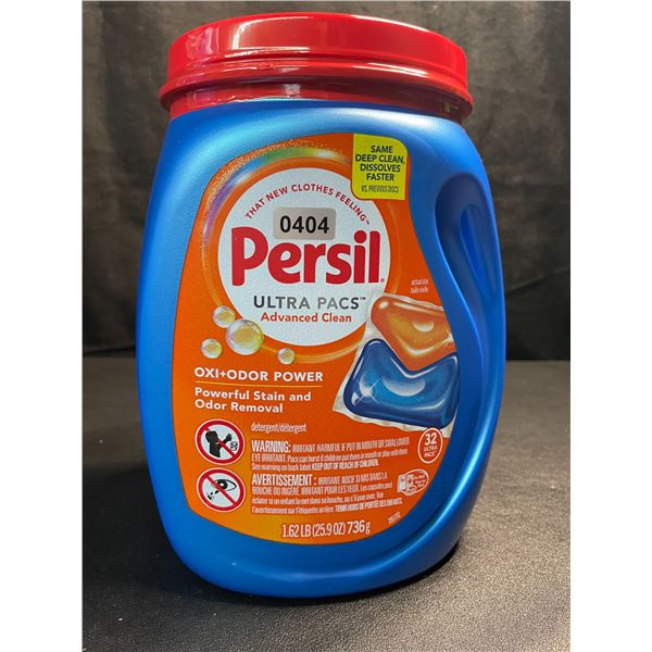 1 Tub of Persil Oxi+Odor Power Ultra Pacs Laundry Detergent Pods;1.62lb (32 Ultra Pacs) - New
