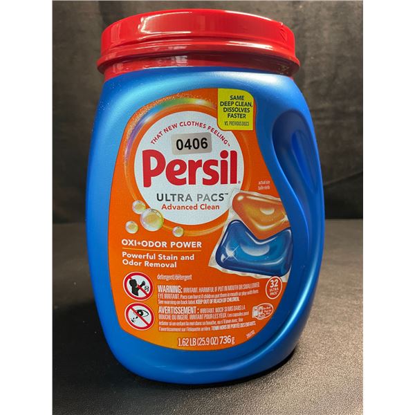 1 Tub of Persil Oxi+Odor Power Ultra Pacs Laundry Detergent Pods;1.62lb (32 Ultra Pacs) - New