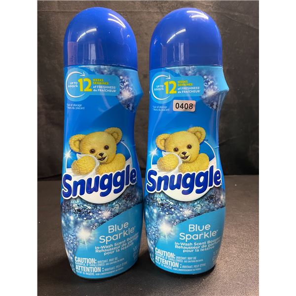 2 Bottles of Snuggle Blue Sparkle In-Wash Scent Booster Crystals - 1.31LB (595g Each) - New Sealed
