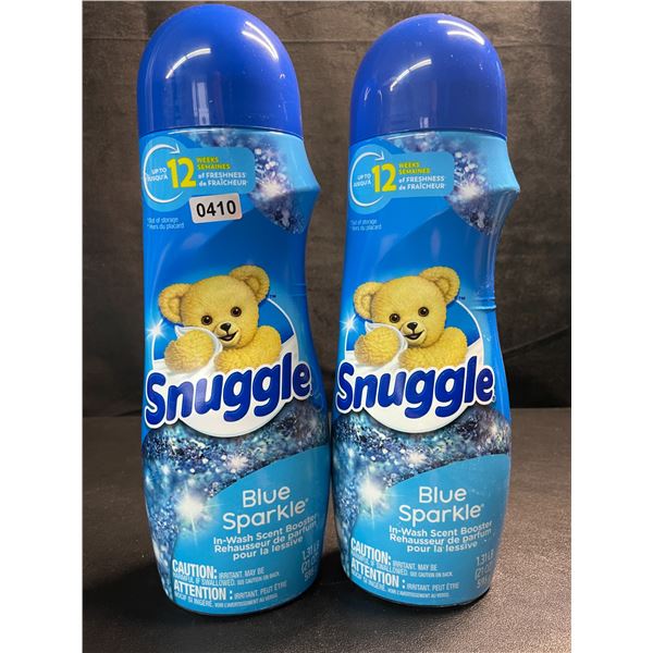 2 Bottles of Snuggle Blue Sparkle In-Wash Scent Booster Crystals - 1.31LB (595g Each) - New Sealed