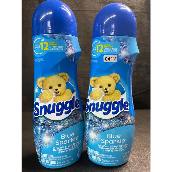2 Bottles of Snuggle Blue Sparkle In-Wash Scent Booster Crystals - 1.31LB (595g Each) - New Sealed