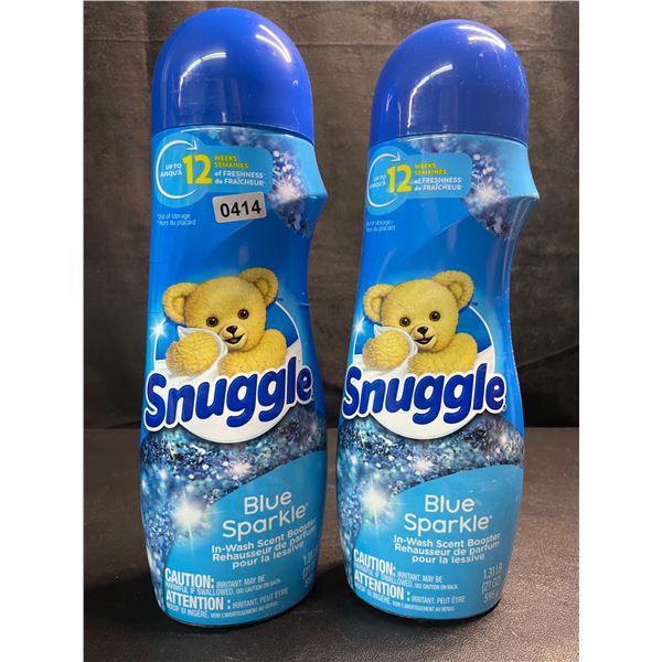 2 Bottles of Snuggle Blue Sparkle In-Wash Scent Booster Crystals - 1.31LB (595g Each) - New Sealed