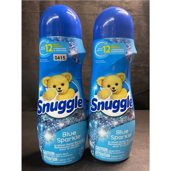 2 Bottles of Snuggle Blue Sparkle In-Wash Scent Booster Crystals - 1.31LB (595g Each) - New Sealed