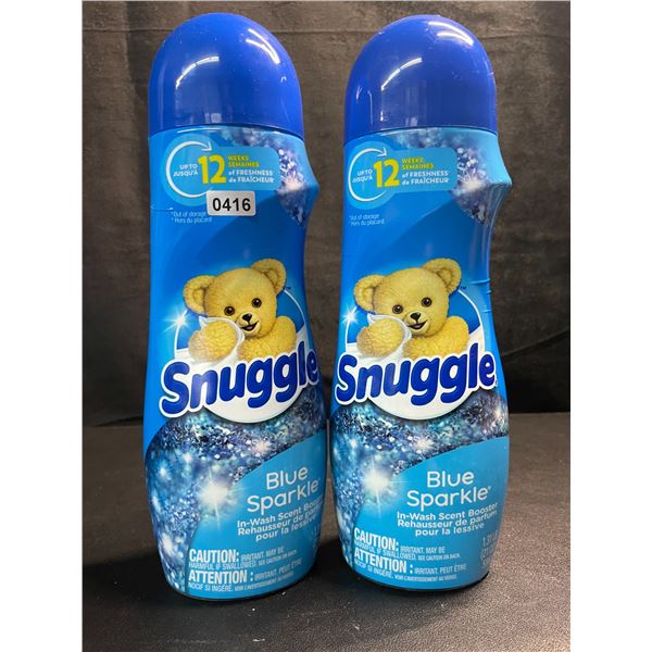 2 Bottles of Snuggle Blue Sparkle In-Wash Scent Booster Crystals - 1.31LB (595g Each) - New Sealed