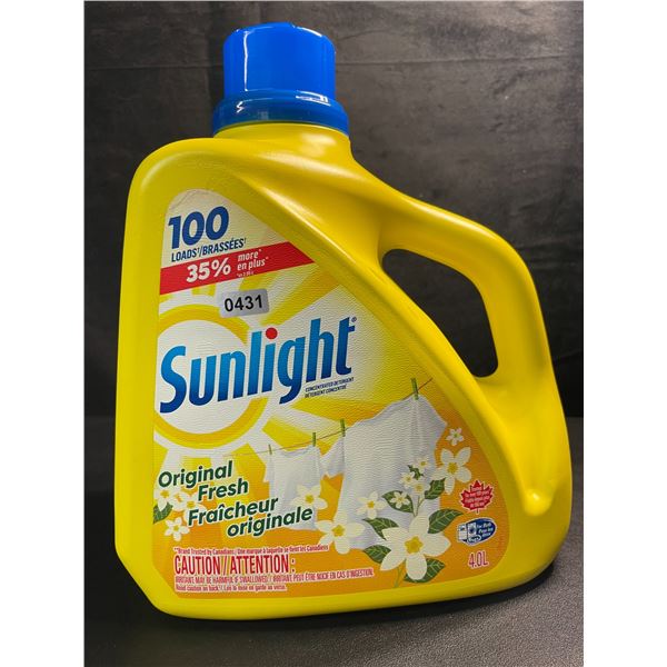 1 Large Bottle of Sunlight Original Fresh Liquid Laundry Detergent - 4.0L - Brand New!