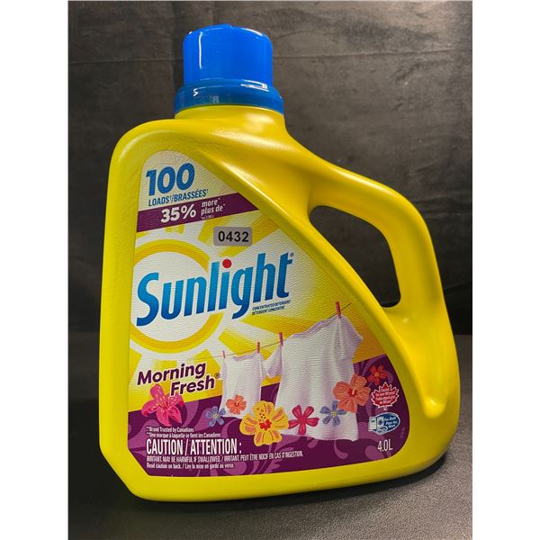 1 Large Bottle of Sunlight Morning Fresh Liquid Laundry Detergent - 4.0L - Brand New!