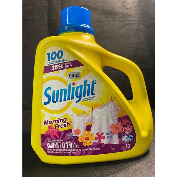 1 Large Bottle of Sunlight Morning Fresh Liquid Laundry Detergent - 4.0L - Brand New!