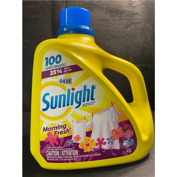 1 Large Bottle of Sunlight Morning Fresh Liquid Laundry Detergent - 4.0L - Brand New!