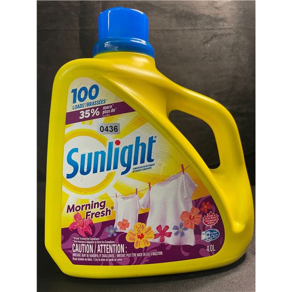 1 Large Bottle of Sunlight Morning Fresh Liquid Laundry Detergent - 4.0L - Brand New!