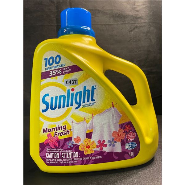 1 Large Bottle of Sunlight Morning Fresh Liquid Laundry Detergent - 4.0L - Brand New!