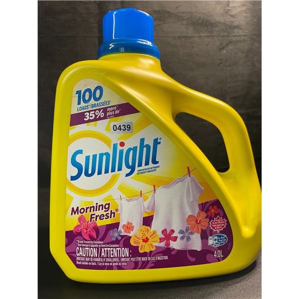1 Large Bottle of Sunlight Morning Fresh Liquid Laundry Detergent - 4.0L - Brand New!