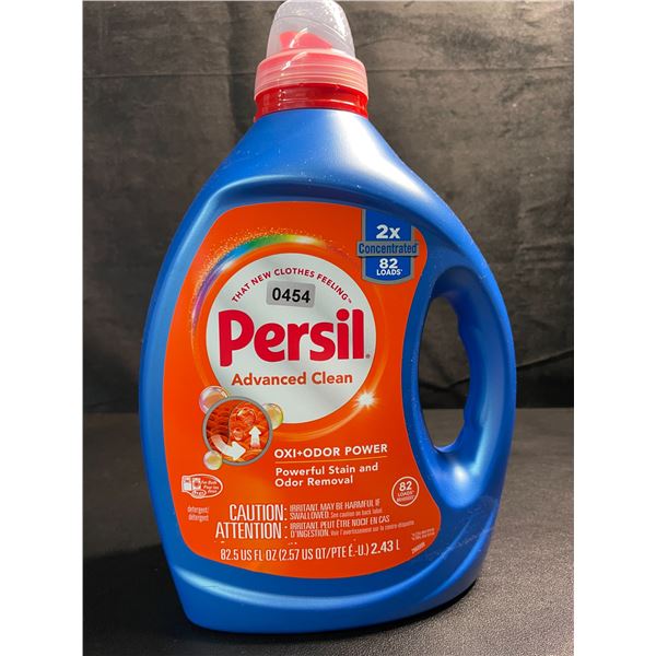1 Bottle of Persil Advanced Clean Oxi+Odor Power Concentrated Liquid Laundry Detergent - 2.43L - New