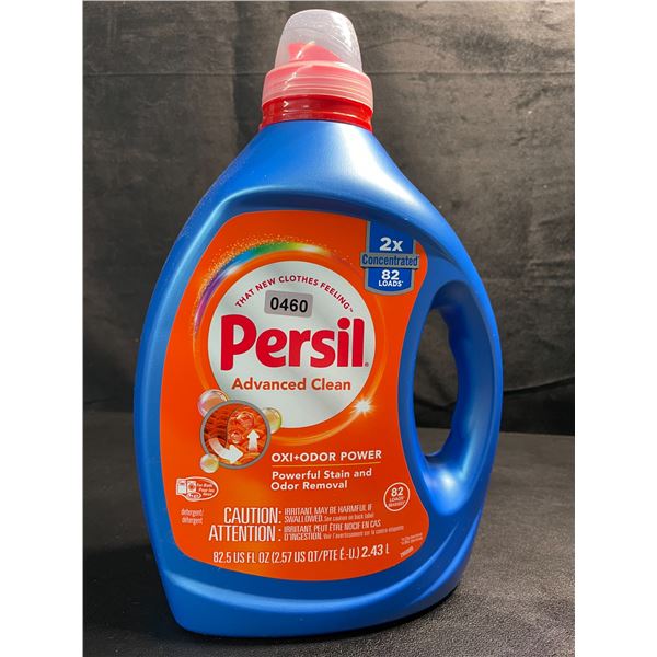 1 Bottle of Persil Advanced Clean Oxi+Odor Power Concentrated Liquid Laundry Detergent - 2.43L - New