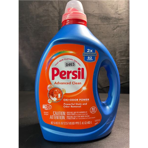 1 Bottle of Persil Advanced Clean Oxi+Odor Power Concentrated Liquid Laundry Detergent - 2.43L - New